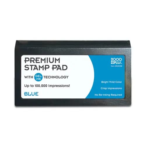 COSCO Microgel Stamp Pad for 2000PLUS, Blue