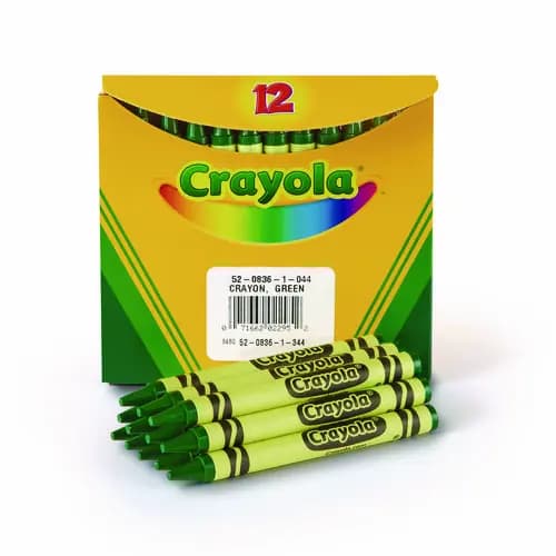 Crayola® Bulk Crayons, Green, 12/Box