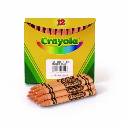 Crayola® Bulk Crayons, Peach, 12/Box