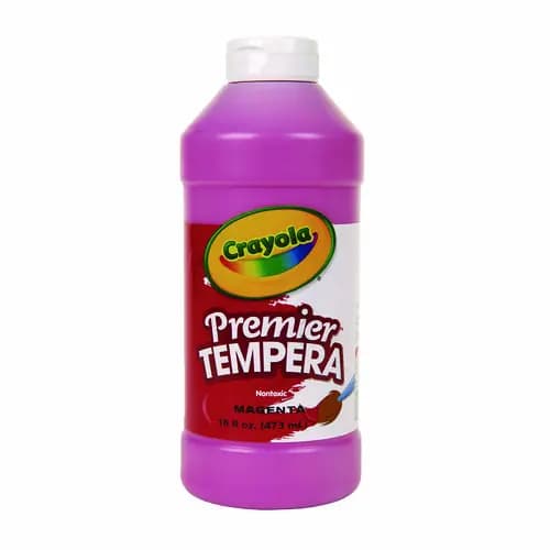 Crayola® Premier Tempera Paint, Magenta, 16 oz Bottle