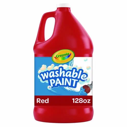 Crayola® Washable Paint, Red - 1 Gallon Bottle