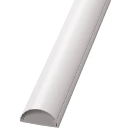 D-Line® Decorative Desk Cord Cover, White, 60" x 2" x 1"
