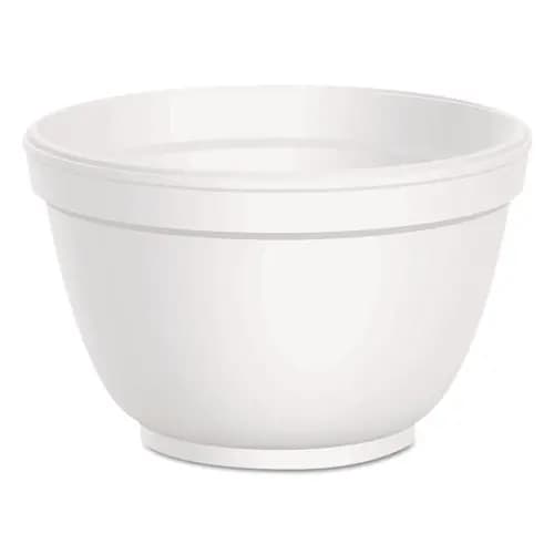 Dart® Foam Container, Squat, 6 oz, White, 50/Pack, 20 Packs/Carton