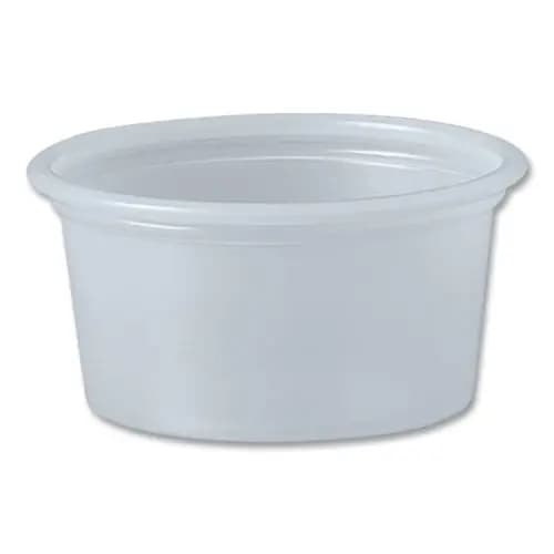 Dart® Polystyrene Portion Cups, 0.75 oz, Plastic, Translucent, 2,500/Carton