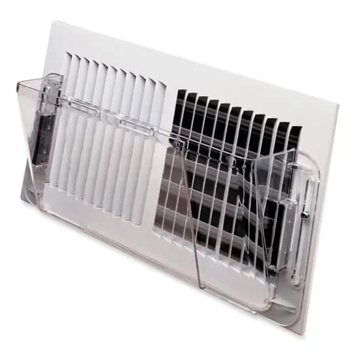deflecto® Adjustable Sidewall Register Air Deflector, Clear, 10 x 3 x 5.5