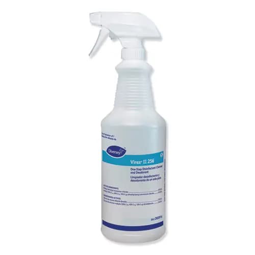 Diversey™ Virex II 256 Empty Spray Bottle, 32 oz, Clear, 12/Carton