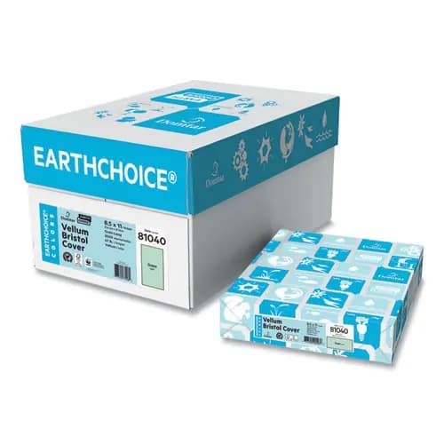 Domtar Cover Stock, 67 lb Bristol Weight, 8.5 x 11, Green, 250/Pack