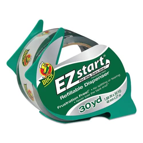 Duck® EZ Start Carton Sealing Tape, 1.89" Core, 1.88" x 30 yds, Clear