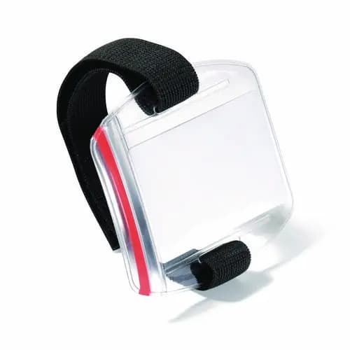 Durable® Card Holder Outdoor Secure, Vertical, Clear, 10/Box
