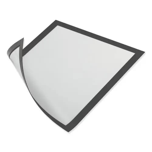 Durable® DURAFRAME Magnetic Sign Holder, 5.5 x 8.5, Black Frame, 2/Pack