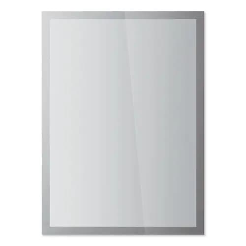 Durable® DURAFRAME SUN Sign Holder, Silver, Double-Sided, 11 x 17, 2/Pack