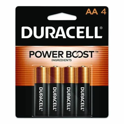 Duracell® Power Boost CopperTop Alkaline AA Batteries, 4/Pack