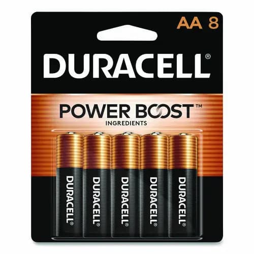 Duracell® Power Boost CopperTop Alkaline AA Batteries, 8/Pack