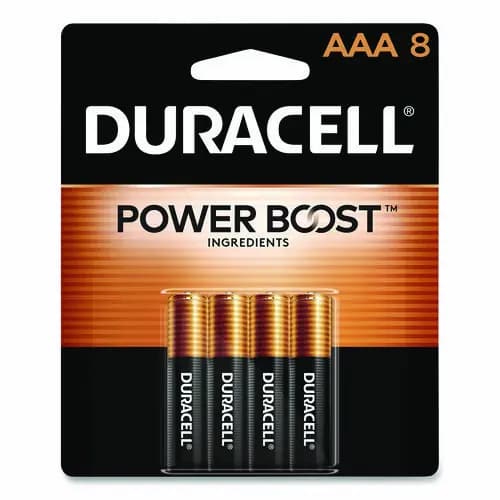 Duracell® Power Boost CopperTop Alkaline AAA Batteries, 8/Pack