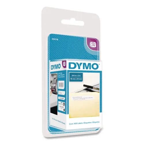 DYMO® LabelWriter Return Address Labels, 0.75" x 2", White, 400 Labels/Roll