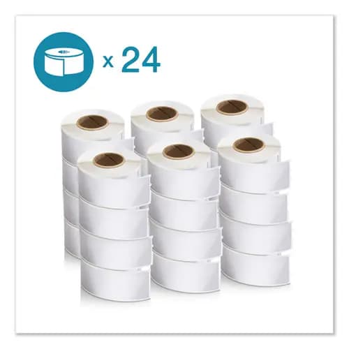 DYMO® LW Address Labels, 1.13" x 3.5", White, 350 Labels/Roll, 24 Rolls/Box