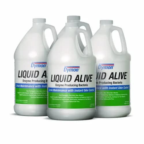 Dymon® LIQUID ALIVE Enzyme Producing Bacteria, 1 gal Bottle, 4/Carton