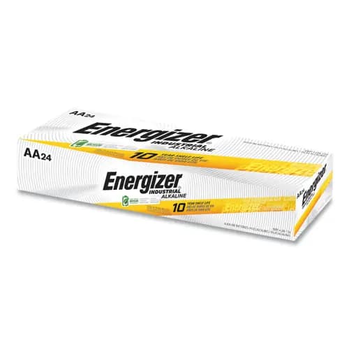 Energizer® Industrial Alkaline AA Batteries, 1.5 V, 24/Box