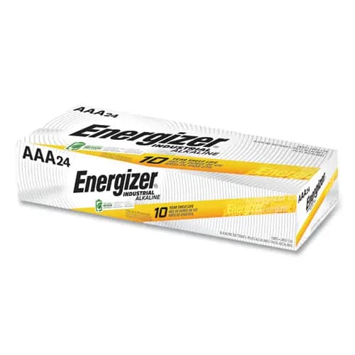 Energizer® Industrial Alkaline AAA Batteries, 1.5 V, 24/Box