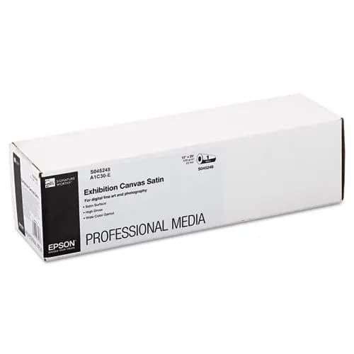 Epson® Exhibition Canvas, Satin White, 13" x 20 ft