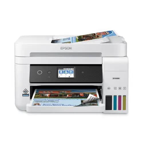 Epson® WorkForce ST-C4100 Supertank Color MFP, Copy/Fax/Print/Scan