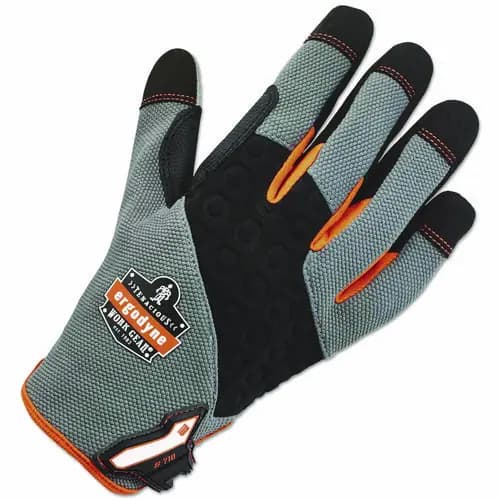 ergodyne® ProFlex 710 Heavy-Duty Utility Gloves, Gray, Large, 1 Pair