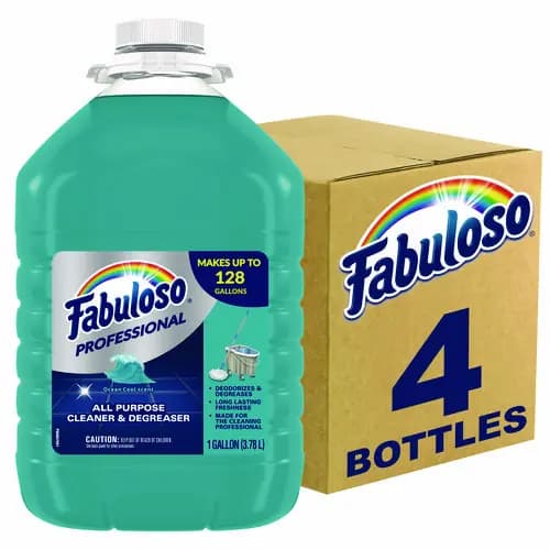 Fabuloso® All-Purpose Cleaner, Ocean Cool Scent, 1 gal Bottle, 4/Carton