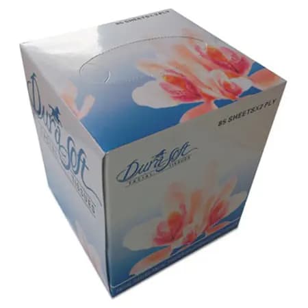 Facl Tisu 2-Ply Facial Tissue, 8" x 8", 85 Sheets per Box