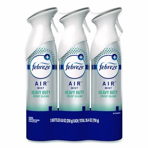 Febreze® AIR Heavy-Duty Crisp Clean Aerosol Spray, 8.8 oz, 3/Pack