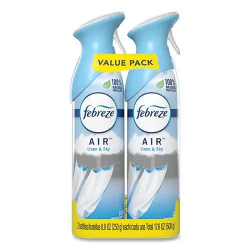 Febreze® AIR, Linen & Sky, 8.8 oz Aerosol Spray, 2/Pack, 6 Packs/Carton