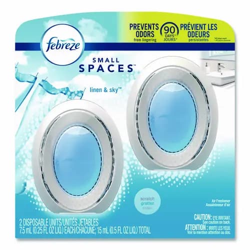 Febreze® smallSPACES, Linen and Sky, 0.25 oz, 2/Pack