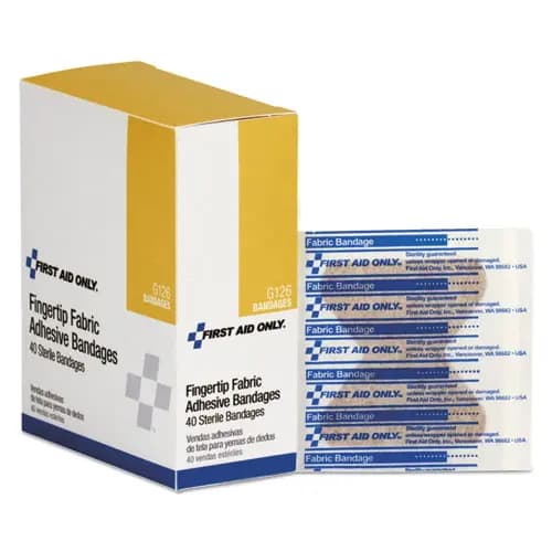 First Aid Only™ Fingertip Bandages, 1.88 x 2, 40/Box