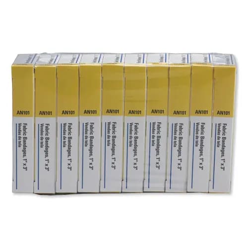 First Aid Only™ First-Aid Refill Fabric Adhesive Bandages, 1 x 3, 160/Pack