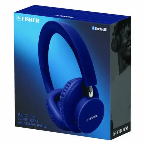FISHER® Silicone Wireless Headphones, Blue