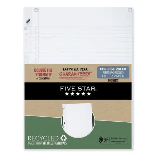 Five Star® Reinforced Filler Paper Plus Study App