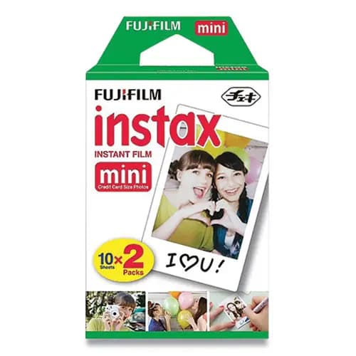 Fujifilm Instax Mini Film, 800 ASA, Color, 20 Sheets