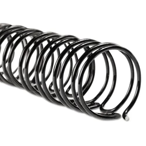 GBC® WireBind Spines, 3/8" Diameter, 85 Sheet Capacity, Black, 100/Box