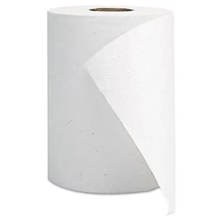 GEN Hardwound Roll Towels, White, 8 x 350'