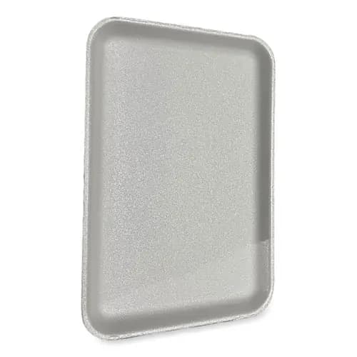 GEN Meat Trays, 13.81 x 9.25 x 0.71, White, Foam, 100/Carton