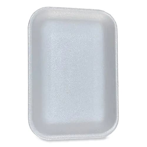 GEN Meat Trays, #2, 8.5 x 6.03 x 1.11, White, Foam, 500/Carton