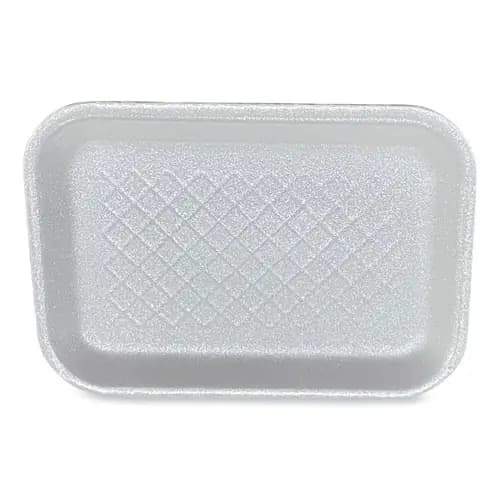 GEN Meat Trays, #2S, 8.5 x 6 x 0.7, White, Foam, 500/Carton