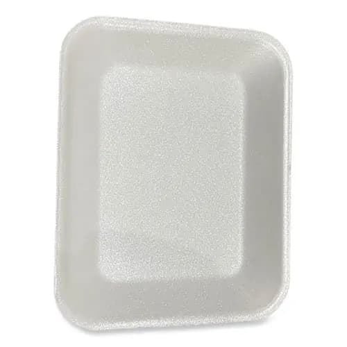 GEN Meat Trays #8P - 200/Carton - White Foam - 10.8" x 8.82" x 1.5"
