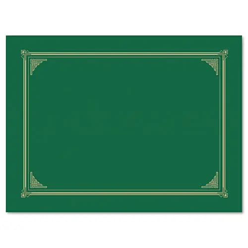 Geographics® Certificate/Document Cover, Green, 6/Pack