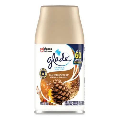 Glade® Automatic Air Freshener, Cashmere Woods, 6.2 oz, 4/Carton