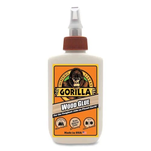 Gorilla® Wood Glue, 4 oz, Dries Light Tan