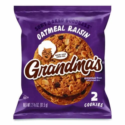 Grandma's® Cookies - Single Serve, Oatmeal Raisin, 2.5 oz Packet