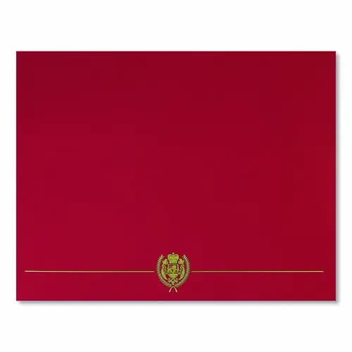 Great Papers!® Classic Crest Certificate Covers, Red, 5/Pack