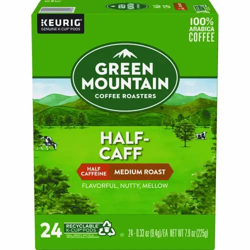 Green Mountain Coffee® Half-Caff Coffee K-Cups, 24/Box