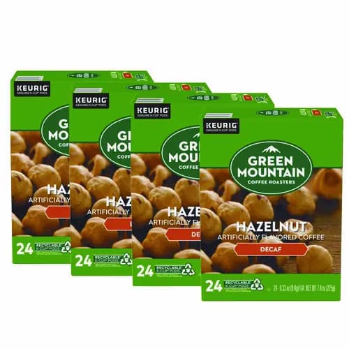 Green Mountain Coffee® Hazelnut Decaf Coffee K-Cups, 96/Carton