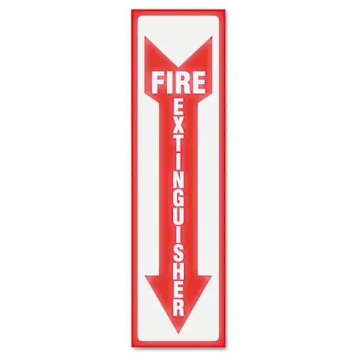 Headline® Sign Glow In The Dark Sign, Fire Extinguisher
